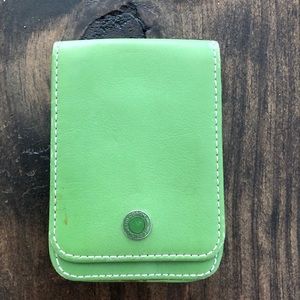 Coach folder over with snap card case